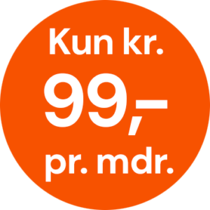 gasfyr service kun 99 kr. pr. måned